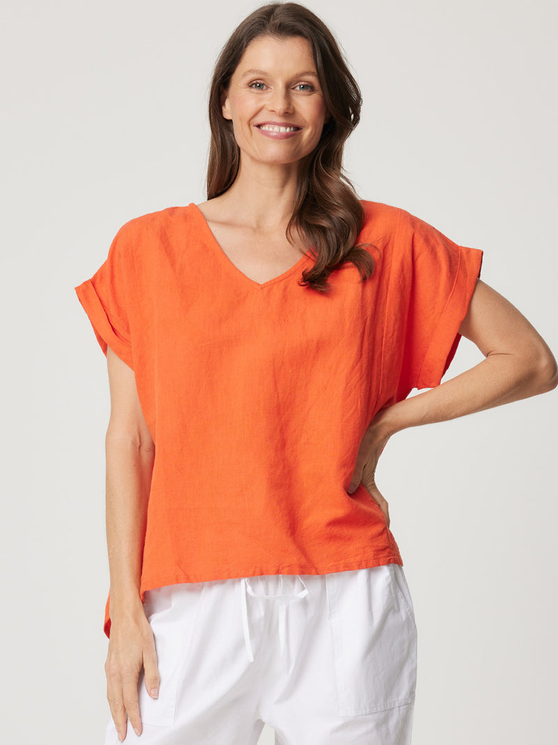 TALIA LINEN TOP