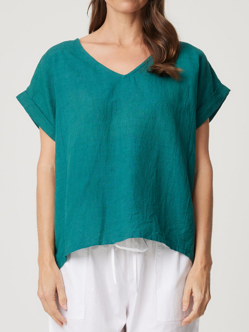 TALIA LINEN TOP