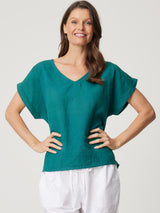 TALIA LINEN TOP