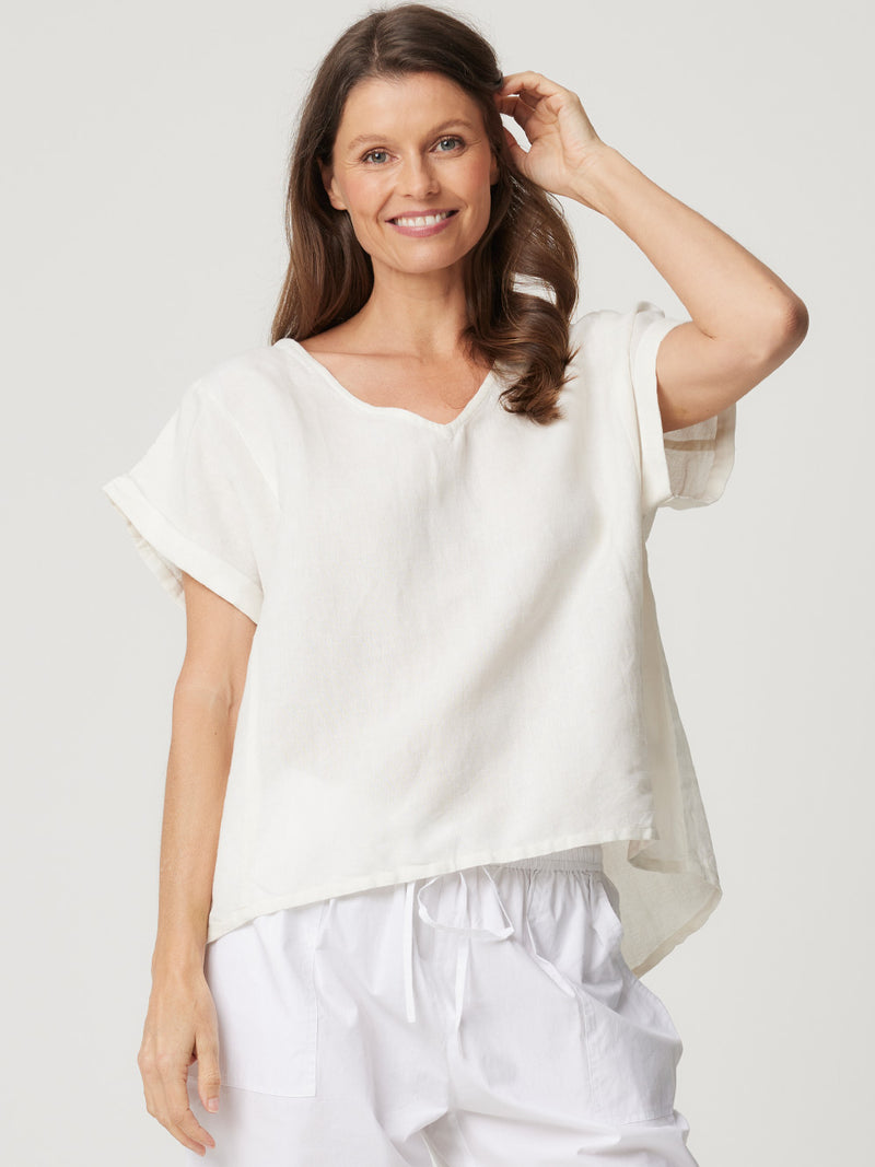 TALIA LINEN TOP