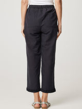 CAPRI RUFFLE LINEN PANT