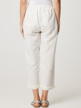 CAPRI RUFFLE LINEN PANT